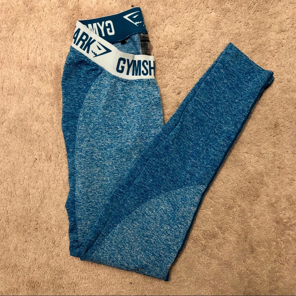GymShark Deep Teal/Ice Blue Leggings